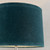 Endon Lighting Winslet Hammer Glass with Bright Nickel and Teal Velvet Shade Table Lamp