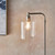 Endon Lighting Toledo Brushed Nickel and Clear Glass Floor Lamp