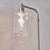 Endon Lighting Toledo Brushed Nickel and Clear Glass Floor Lamp