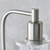 Endon Lighting Toledo Brushed Nickel and Clear Glass Table Lamp