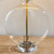 Endon Lighting Gideon Antique Brass with Clear Glass and Black Faux Suede Table Lamp