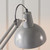 Endon Lighting Marshall Slae Grey and Satin White Adjustable Table Lamp