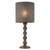 Endon Lighting Joss Aged Dark Grey Solid Wood Table Lamp