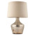 Endon Lighting Meteora Pearl Ombre Foil and Vintage White Linen Shade Table Lamp