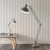 Endon Lighting Marshall Slate Grey and Satin White Adjustable Floor Lamp