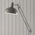 Endon Lighting Marshall Slate Grey and Satin White Adjustable Floor Lamp
