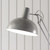 Endon Lighting Marshall Slate Grey and Satin White Adjustable Floor Lamp