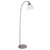 Endon Lighting Hansen Brushed Silver and Clear Glass Adjustable Floor Lamp