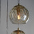 Endon Lighting Dimple 5 Light Brushed Brass with Champagne Glass Cluster Pendant Light