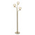 Endon Lighting Dimple 3 Light Brushed Brass with Champagne Glass Floor Lamp
