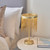 Endon Lighting Zelma Satin Brass with Gold Chain Table Lamp