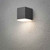 Monza Anthracite Grey Aluminium LED Double Wall Light