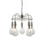 Endon Lighting Hadassa 5 Light Antique Nickel with Clear Glass Pendant Light