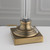 Endon Lighting Avebury Antique Brass with Clear Glass Table Lamp