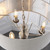 Endon Lighting Highclere 3 Light Brushed Chrome with Natural Linen Shade Pendant Light