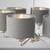 Endon Lighting Highclere 6 Light Bright Nickel with Charcoal Linen Shade Pendant Light