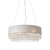 Endon Lighting Malmesbury 6 Light Silver Grey with Faceted Crystal Glass Pendant Light