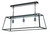 Academy 3 Light Black Bar Pendant Light