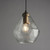 Endon Lighting Ebbe Antique Gold with Clear Glass Pendant Light