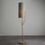 Endon Lighting Fraser Satin Brass with Natural Linen Shade Floor Lamp