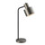 Endon Lighting Mayfield Brushed Silver with Matt Black Adjustable Table Lamp