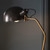 Endon Lighting Largo Aged Brass with Satin Black Adjustable Floor Lamp