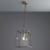 Endon Lighting Hurst Matt Antique Brass with Clear Glass Pendant Light