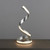Endon Lighting Aria Silver Leaf with White Diffuser Table Lamp