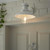 Endon Lighting Hereford Gloss Stone with Clear Glass IP44 Wall Light