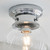 Endon Lighting Cheswick Chrome with Clear Glass IP44 Flush Ceiling Light