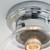 Endon Lighting Cheswick Chrome with Clear Glass IP44 Flush Ceiling Light