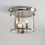 Endon Lighting Hampworth 3 LightChrome with Clear Glass Flush Ceiling Light