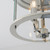 Endon Lighting Hampworth 3 LightChrome with Clear Glass Flush Ceiling Light