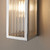 Endon Lighting Newham Chrome with Clear Ribbed Glass IP44 Wall Light