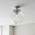 Endon Lighting Milston Chrome with Clear Glass IP44 Flush Ceiling Light