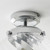 Endon Lighting Milston Chrome with Clear Glass IP44 Flush Ceiling Light