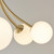 Endon Lighting Bloom 6 Light Satin Brass with Opal Glass Pendant Light