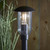 Endon Lighting Quinn Textured Black with Clear Glass Bollard