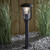 Endon Lighting Quinn Textured Black with Clear Glass Bollard