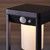 Endon Lighting Hallam Textured Black with Opal Diffuser IP44 Sensor 40cm Solar Floor Lamp