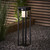 Endon Lighting Hallam Textured Black with Opal Diffuser IP44 Sensor 40cm Solar Floor Lamp