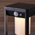 Endon Lighting Hallam Textured Black with Opal Diffuser IP44 Sensor 60cm Solar Floor Lamp
