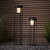 Endon Lighting Hallam Textured Black with Opal Diffuser IP44 Sensor 60cm Solar Floor Lamp