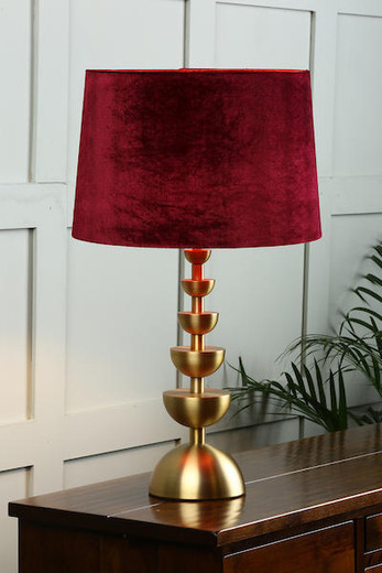 Laura Ashley Velvet Shade Cranberry 35.5cm/14 inch Shade Only