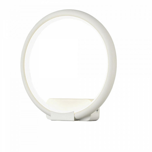 Maytoni Nola White with Opal Diffuser Circular Small LED Wall Light