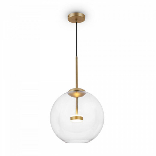 Maytoni Cometa Brushed Gold with Clear Glass LED Pendant Light