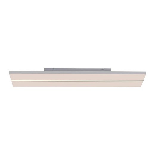 Leuchten Direkt Edging 2 Light White with Opal Diffuser Linear Flush Ceiling Light