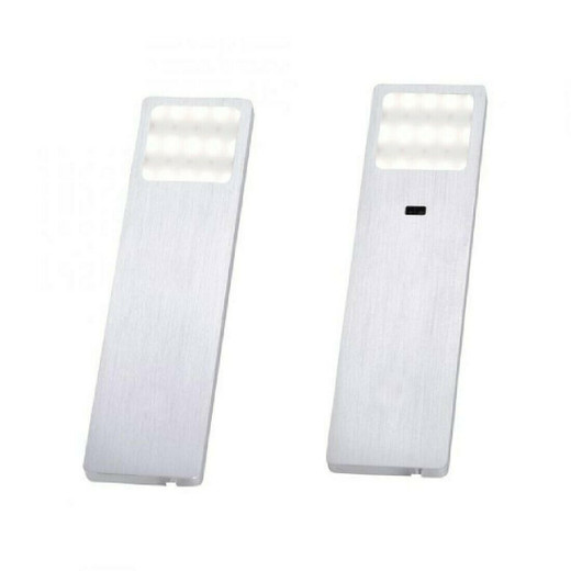 Paul Neuhaus Helena Two Pack Aluminium LED Rectangular Under Cabinet Lights