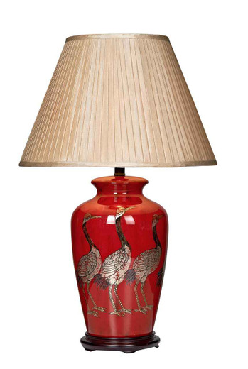 Bertha Bird Red Table Lamp Base Only