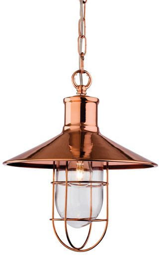 Firstlight Products Crescent Copper Retro Style Pendant Light